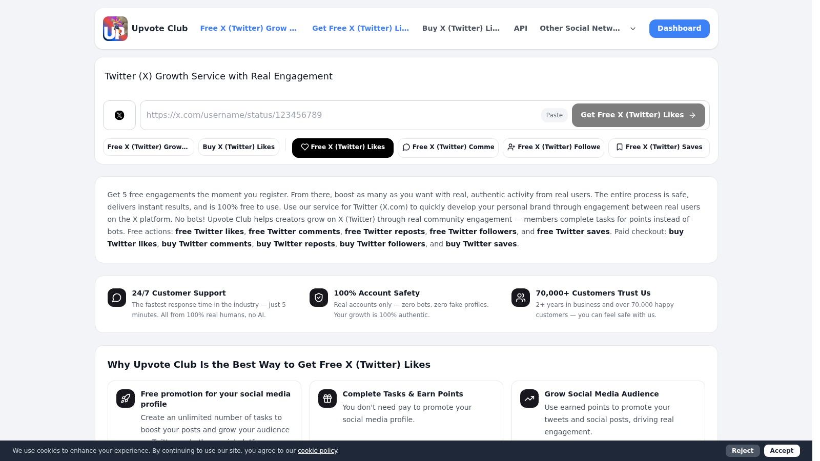Screenshot from https://upvote.club/twitter