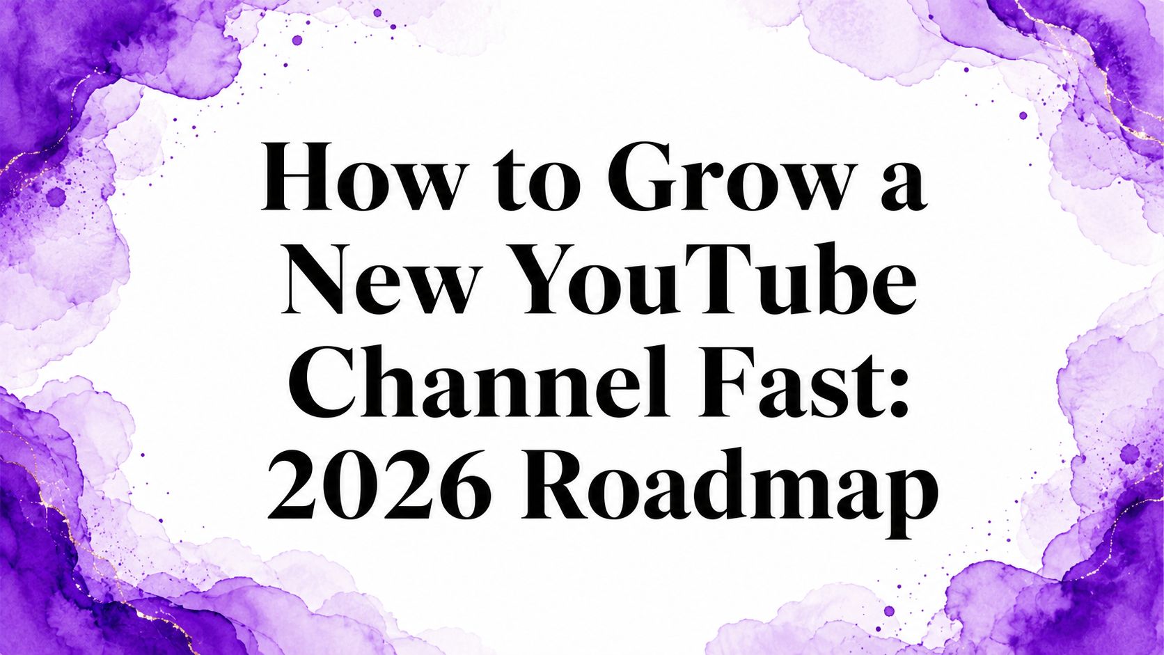 How to Grow a New YouTube Channel Fast: 2026 Roadmap