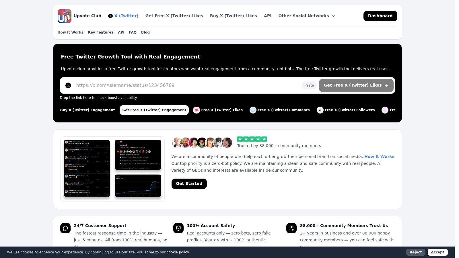 Screenshot from https://upvote.club/twitter